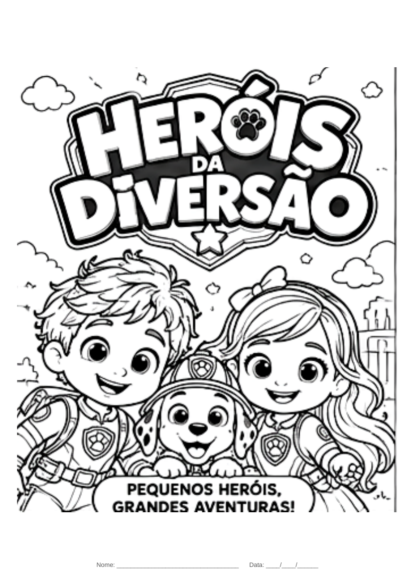 Prévia de Capa · Heróis da Diversão